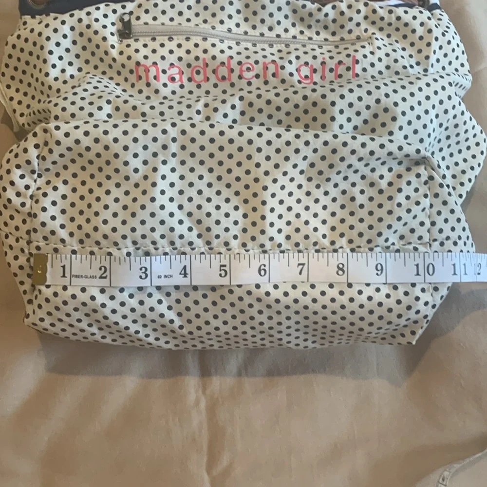 NWOT - Madden Girl Brown and Navy Striped Backpack